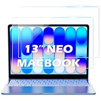 Samlior 2 Stück Schutzfolie für MacBook Neo 13\ 2026, 9H Härte Panzer Schutz Glas für Neo 13\, Kratzfest, HD Displayschutzfolie