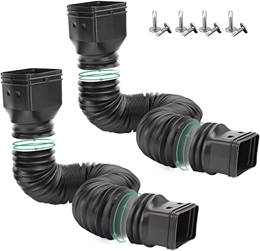 Buy ValueKartz Gutter Large Downspout Extensions 22 to 64inches 2Pack