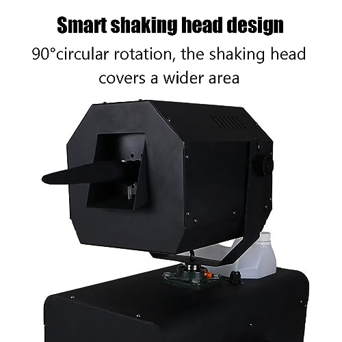 Máquina portátil de nieve artificial, máquina pulverizadora de efecto nieve de 2000 W con control remoto, cabezal oscilante de 90° y tamaño ajustable de copos, para Halloween miniatura 3