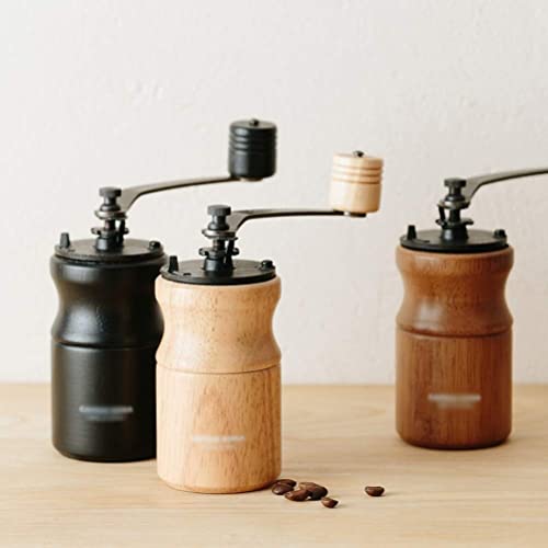 SXLCKJ Hölzerne manuelle Kaffeemühle Handmühle Haushalt handgebrühte Kaffeepulvermühle mit Stainles (Crusher) – Bild 6