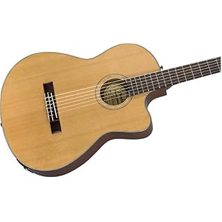 Fender CN-140SCE Touche en nylon noyer naturel avec étui - Les Beatles, Paul McCartney, John Lennon, RIngo Starr, George Harrison Fender CN-140SCE Touche en nylon noyer naturel avec étui – Image 5