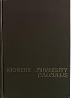 Modern University Calculus: With Coordinate Geometry 0816204845 Book Cover
