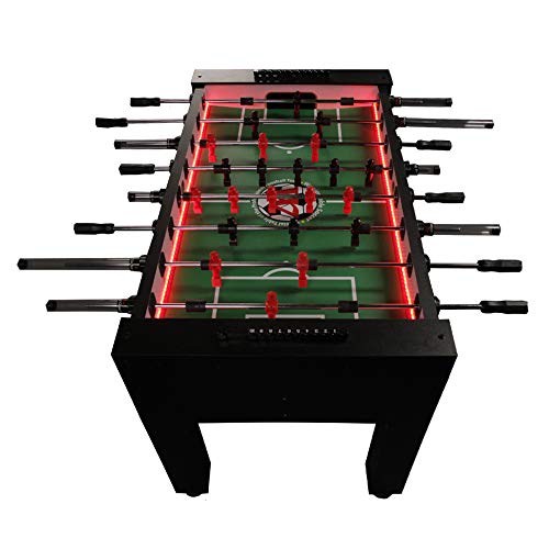 Warrior Table Soccer Professional Foosball Table, LED Enhanced