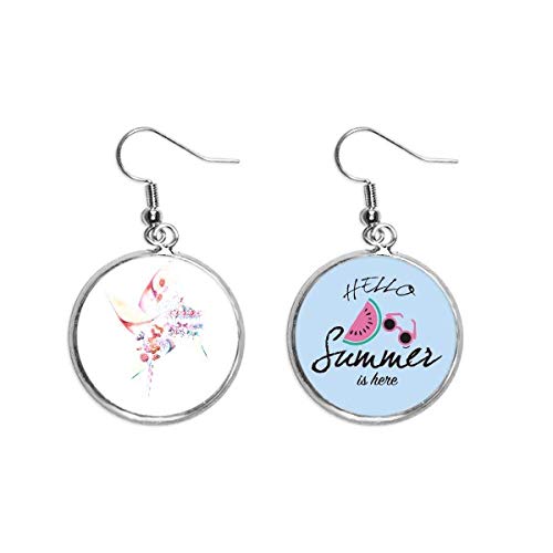 Pendientes de sandía con efecto acuarela y diseño exclusivo Lollipop
