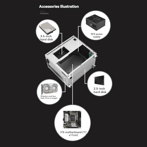 Gabinete Micro-ITX SKTC A1 Bloepum Negro miniatura 5