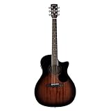 Framus Legacy – Chitarra acustica Grand Auditorium, corde con pick-up numero: 6 diapason: 648 mm soffitto: mogano massiccio, fondo e fasce: mogano, binding laminato: con venezianischem Cutaway Enclosure: a strati di soffitto, Binding semplice a collo e rosetta fondo: mogano e abalone ponte: ostindisches ponte in palissandro inserto: ossa, laengenkompensiert collo: mogano, profilo a C, con collo asta, finitura satinata capotasto: osso, larghezza 48 mm tasti: 21, Medium mechani