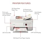 Canon PIXMA TR7020a All-in-One Wireless Color Inkjet Printer, with Duplex Printing, Mobile Printing, and Auto Document Feeder, White - Image 3