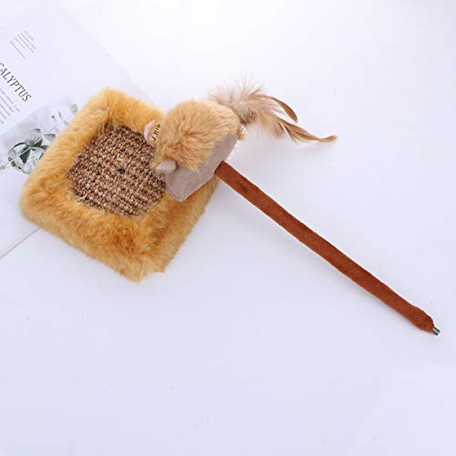 Balacoo – Penas para arranhadores de gatos, brinquedos de primavera, mouse com mola e suporte para g