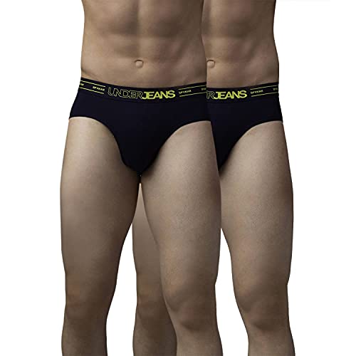 Image of Underjeans Men Cotton Blend Brief - Pack of 2