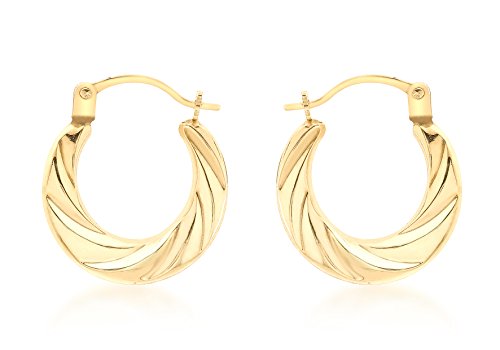 Preisvergleich Produktbild Carissima Gold Creole 9k (375) Gelbgold Verflochten