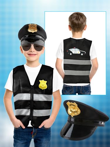Disfraz de policía infantil 7 piezas para niños y niñas miniatura 7