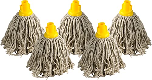 100% Cotton Mop Heads Replacement Plastic Socket PY14 (10)