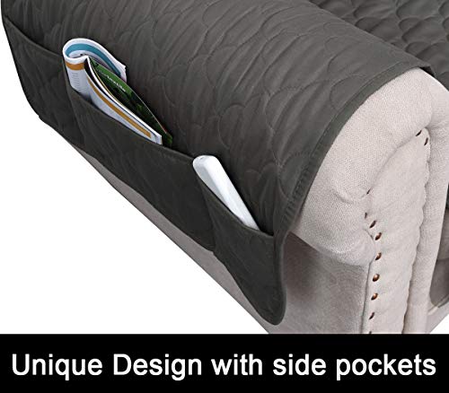 Chhkon 100% Waterproof Sofa Cover For Dog With Non-Slip Back Furniture Protector Sofa Slipcovers For Furniture Sofa, Pets For Leather Couch (Green, 68'') #TOP2