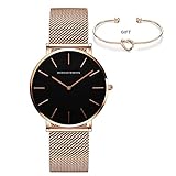 Hnannah Martin Women Watches Quartz Analog Waterproof Ladies Fashion Casual Wristwatch Stainless...