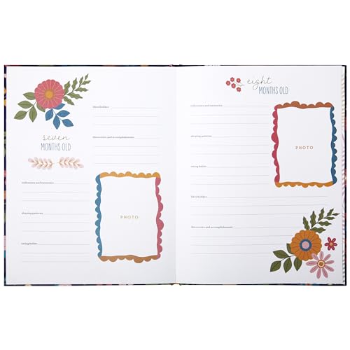C.R. Gibson MB2-25597CA Blooming Beginnings First 5 Years Gender Neutral Baby Memory Book thumb #2