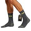 excelux 12 Paia Calze da Lavoro Uomo Calzini da Lavoro Spugna Calze Termiche Uomo Donna Lunghe Calzettoni Invernali Unisex Cotone - Work Socks Taglia Unica 40-46