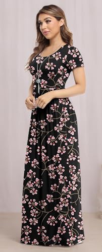 Image of VIISHOW Women's Long Sleeve Loose Plain Maxi Dresses Casual Long Dresses with Pockets