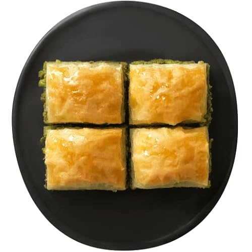 Delight In Every Bite With Gaziburma Mustafa's Pistachio Baklava -1.1 Lb (500 Grams) | Irresistible Taste And Quality Guaranteed #TOP1