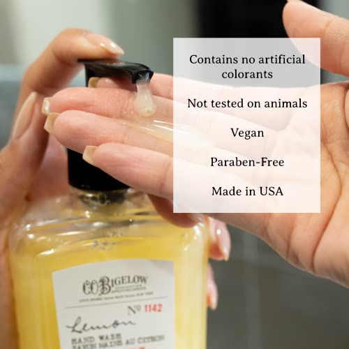 C.o. Bigelow Lemon Hand Wash - No. 1142, Moisturizing Liquid Hand Soap With Lemon Extract & Vitamin C, Cruelty Free & Gentle For All Skin Types, 10Fl Oz. #TOP3