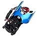 CrazyHobby RC Car Motor Heat Sink Cooling Twin Fan with Thermal Sensor Heatsink for 550 540 Size Motors fit HSP HPI Wltoys Himoto Tamiya Redcat Racing (Blue)