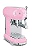 SMEG ECF01PKEU, Espresso Machine 50's Style, Pastel Pink