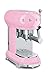 Price comparison product image SMEG ECF01PKEU, Espresso machine 50's Style, Pastel pink