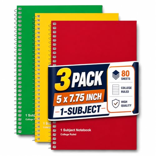 Cahier à spirale pour organiser vos notes de bureau et cours
