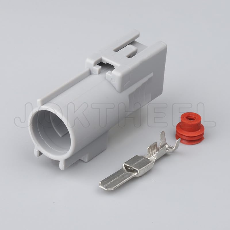 Wiring Connecting Terminals 1/5/10/20 Sets kit 1 pin Way Gray Male Sealed Waterproof Wire Harness Connector Plug Electrical Wire car Truck connectors - (Color: Male Set, Package: 20 Sets)