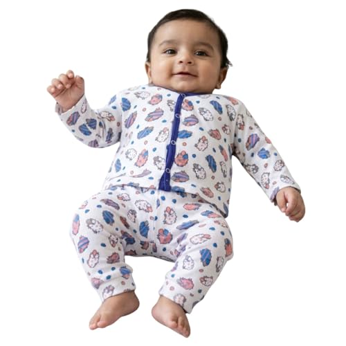 Image of babywish Baby Boys and Baby Girl Clothing Set 100% Cotton Full Sleeve Jhabla T-Shirt Trouser Pajama Newbrn Kids Clothes Set