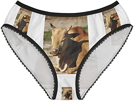 Dwarf Zebu Panties, Dwarf Zebu Underwear, Briefs, Cotton Briefs, Funny Underwear, Panties For Women