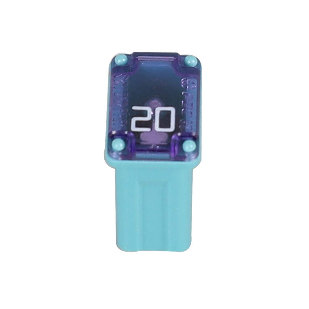 10 Fusibili Micro Cartuccia 20A Tipo MCASE FMM MAXI - Slow Blow Femmina