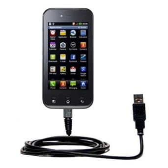 Data Sync Straight USB Cable Compatible with LG Optimus Sol with Charging Function with TipExchange