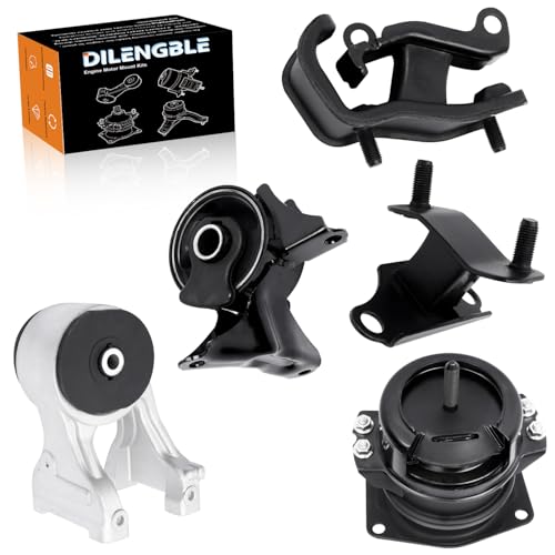 Engine Motor Mount & Trans Mount Replacement for 2007 Odyssey EX Model 3.5L V6, 2007 Odyssey LX Model 3.5L V6, Engine Mount Set of 5 Replaces OEEM9247 9247 50830SDAA02 50830SDAA04 50830SDBA02