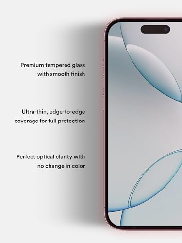 Image of BodyGuardz Red Light Converter Privacy Screen Protector - Passive Red Light Therapy for Face - Promotes Better Sleep, Healthier Skin, Reduced Eye Strain - Privacy Glass, Easy Install (iPhone 17)