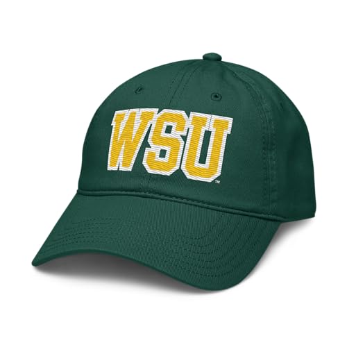 Gorra ajustable verde Wayne State Warriors oficial miniatura 1