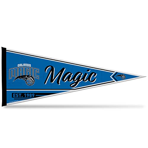 Rico Industries NBA Basketball Orlando Magic Classic 12" x 30" Felt Wall Décor Pennant - Great for Home/Bed Room/Man Cave Décor