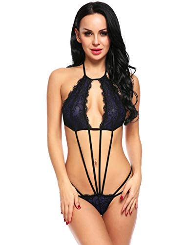 Teddies lingerie évider et bandage ajustable pour galber la silhouette