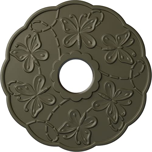 Image of Ekena Millwork CM17TSWHFDecorative Ceiling Medallions Modeled After Original Historical Patterns & Designs, Witch Hazel