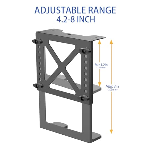 Monzlteck Adjustable Under Desk PC or NAS Mount Bracket Holder，Compatible with Desktop NAS(Network Attached Storage),CPU,UPS,Small Form Factor Desktop Tower.Xbox Series x,OptiPlex7000/7010 by Monzlteck - Image 5