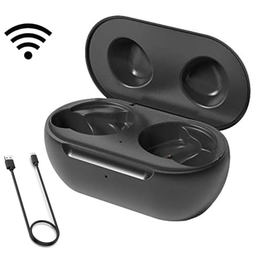 Image of Threeeggs Wireless Charging Case Compatible With Galaxy Buds, Charger Case Replacement Cradle Dock For Samsung Galaxy Buds Sm-R170 / Galaxy Buds Plus Sm-R175 , Black
