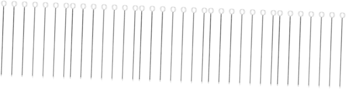 STOBAZA 35pcs Stainless Steel Fruit Picks Creative Cocktail Sticks for Appetizers Drinks Snacks Reusable Metal Picks for Parties Weddings and Events
