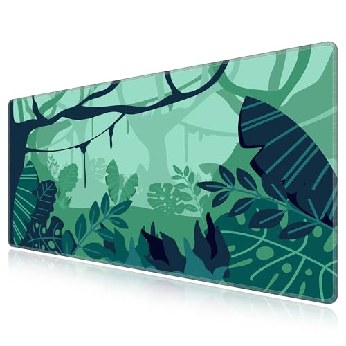 Tapis de souris de jeu surdimensionné 140x70 cm étanche LL-COEUR Verdure