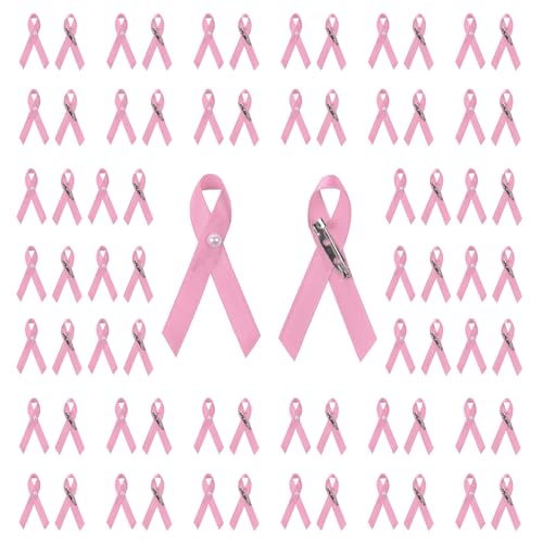 Broches ruban rose Octobre Rose pour les événements solidaires de corsage