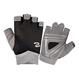 MaNMaNing Kinder-Outdoor-Sport-Übungs-Fahrradhandschuhe, Halbfinger, durch offene Fingerhandschuhe, Sport-Slip (6 Jahre, 12 Jahre) (Black, 6-8) MM131