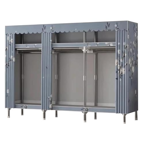 UINGBPXT Clothing Wardrobe Large Closet All Steel Frame Clothes Closet with Thicken Cloth Cover Portable Wardrobe Closet Fashion Closets for Bedroom Spacious