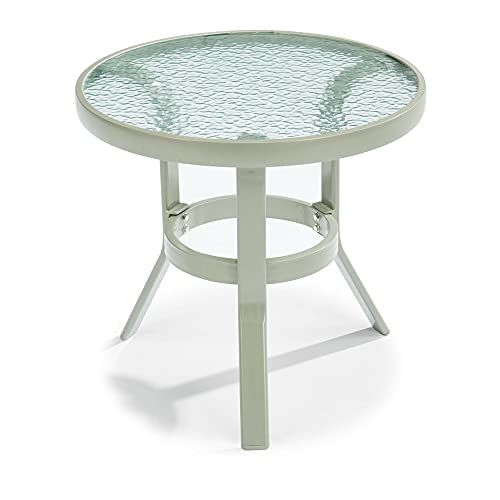 Homestyles 6700-20 Outdoor Accent Table, 20.25Lx20.25Dx19.75H, Grey #TOP1