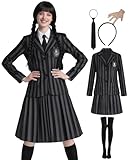 ABHOH Adult Halloween Costume for Women Academy Uniform School Suits Role Cosplay Party Black AB002L