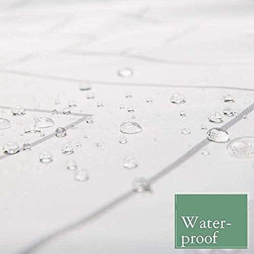 LALILO Sea Star - Beach Decorative small Curtain with 12 Hooks, Coastal who Repeat the Pattern Navy Blue Blue and No Chemical she, Durable Polyester Waterproof 72 W X 78 L - Image 6