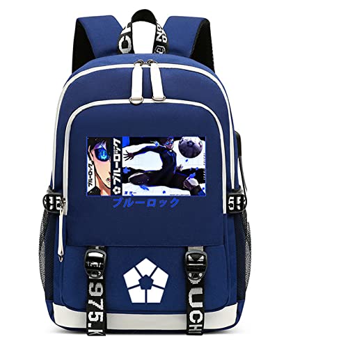 BLUE LOCK Anime Backpack Isagi Yoichi Daypack Student Bag Bookbag School Bag Satchel Packsack 7
