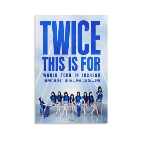 ̎ TWICE gDCX THIS IS FOR WORLD TOUR AoLoX|X^[ǃA[g̑rO[̐Q̑̂߂̊G̈LoX|X^[Q̑X|[ciItBX[̑Mtg 20x30inch(50x7